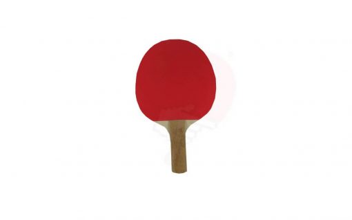 Raquete TM Empunhadura Classica 1 Borracha Cor Vermelha