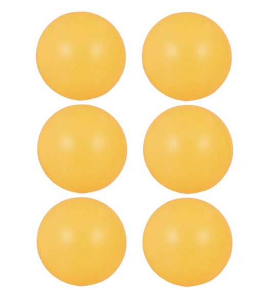Pacote de Bolas de Ping Pong Importadas para Lazer c/6 Und(s) (Sem Marca)