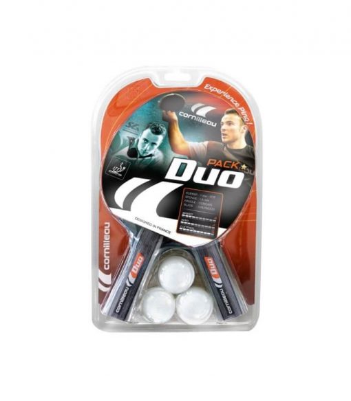 Kit Sport com 2 Raquetes mais 3 Bolas Clássica CORNILLEAU TÊNIS DE MESA