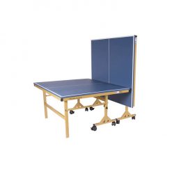 Mesa de Tênis de Mesa Dobrável em MDP de 25mm Modelo CHAMPIOM DOURADA c/ Rodas Paredão Procópio