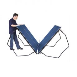 Mesa de Tênis de Mesa Dobrável em MDP de 15mm pés tubular de ferro c/ rodízios Marca Klopf
