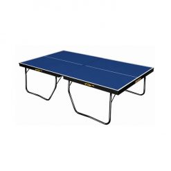 Mesa de Tênis de Mesa Dobrável em MDF de 25mm pés tubular de ferro c/ rodas Mod. PROTON Marca Klopf