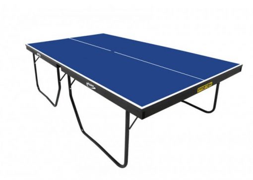 Mesa de Tênis de Mesa Dobrável em MDF de 25mm pés tubular de ferro c/ rodas Mod. PROTON Marca Klopf - Imagem 6
