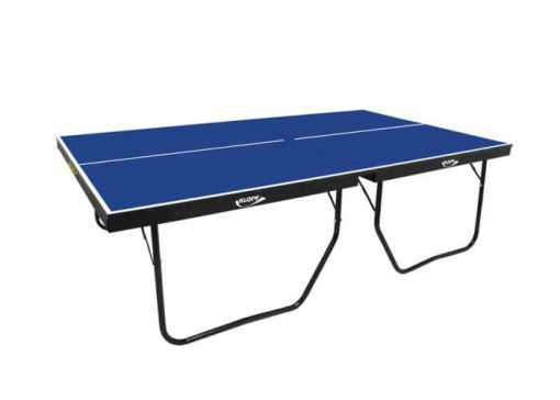 Mesa de Tênis de Mesa Dobrável em MDF de 25mm pés tubular de ferro c/ rodas Mod. PROTON Marca Klopf - Imagem 5