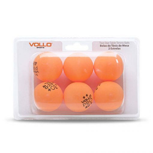 Caixa de Bolas Tênis de Mesa 40+ TT de Plástico 2* Estrelas c/ 06 und(s) Vollo - Imagem 2