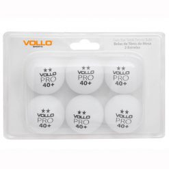 Caixa de Bolas Tênis de Mesa 40+ TT de Plástico 2* Estrelas c/ 06 und(s) Vollo