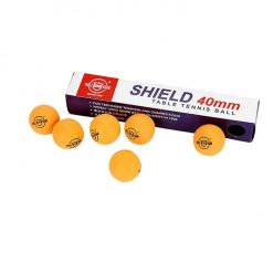 Caixa com Bolas de Celuloide 40mm com 06 Un(s) na Cor Laranja Marca Shield Brand Tênis de Mesa