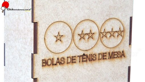 Caixa para Bolinha de Tênis de Mesa Modelo TM BOX em MDF ClickTM - Imagem 4