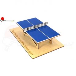 Miniatura de Mesa de Tênis de Mesa em MDF Modelo Super17
