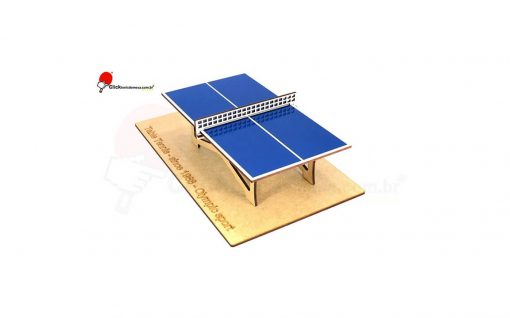 Miniatura de Mesa de Tênis de Mesa em MDF Modelo Super17