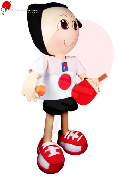 Hiro Mesatenista Souvenir Colecionáveis CLICK TÊNIS DE MESA - Imagem 3