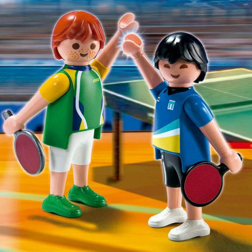 Brinquedo Playmobil Sport&Action Tenis de Mesa Pingue-Pongue - Imagem 2