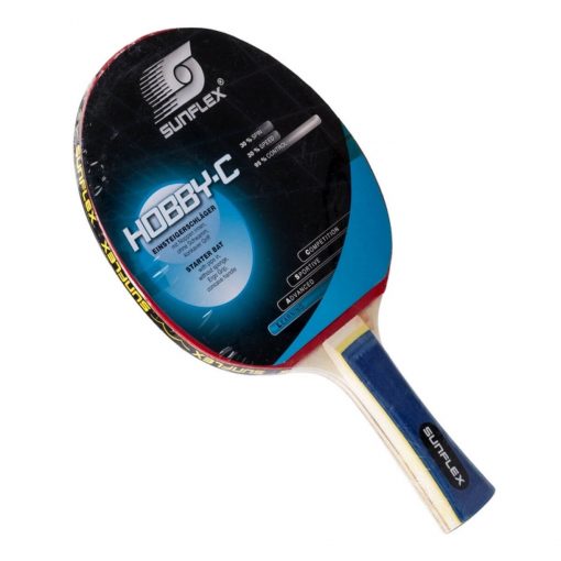 Raquete de Pingue-Pongue Hobby C Clássica da Sunflex TT TÊNIS DE MESA - Imagem 6