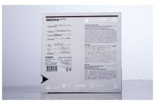 Borracha de Tênis de Mesa Mod. SIGMA PRO II da XIOM TÊNIS DE MESA - Imagem 2