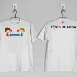 Camiseta de Tênis de Mesa Crianças Jogando