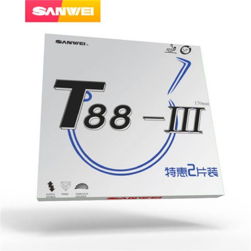 2 Unidades de Borracha de Tênis de Mesa Mod. KIT T88-III da SANWEI TÊNIS DE MESA