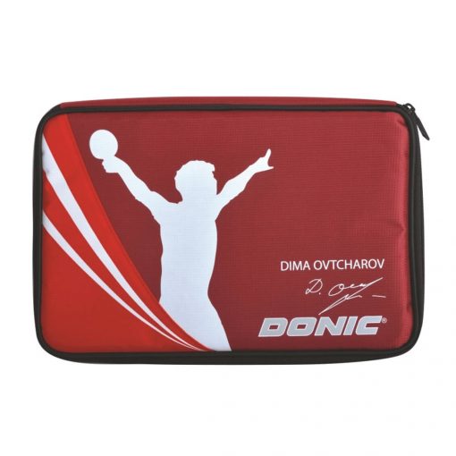 Raqueteira Grande para Tênis de Mesa Cover Ovtcharov Plus Vermelha Donic Schildkrot