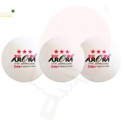 Pacote com 03 und de Bolas de Tênis de Mesa 3 Estrelas Aprovada pela ITTF Aurora