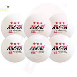 Pacote com 06 und de Bolas de Tênis de Mesa 3 Estrelas Aprovada pela ITTF Aurora