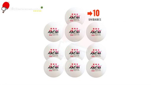 Pacote com 10 und de Bolas de Tênis de Mesa 3 Estrelas Aprovada pela ITTF Aurora