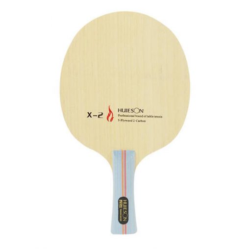 Raquete  X-2 com 02 Folhas de Carbono Clássica de Tênis de Mesa Huieson - Imagem 3