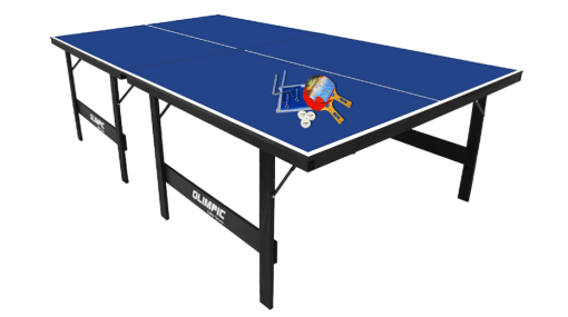 Mesa De Tênis De Mesa/Ping Pong Com Kit Completo - Olimpic - MDP 15mm - Klopf - Cód. 1005