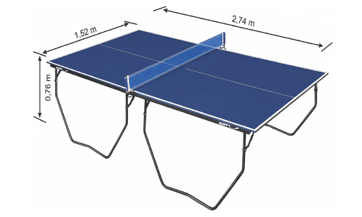 Mesa Ping Pong Of. Pé Ferro Ref.1090 2,74 X 1,52 X 0,76
